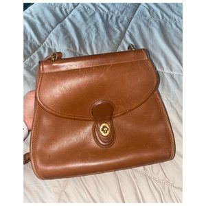 Coach Brown Leather Crossbody Bag